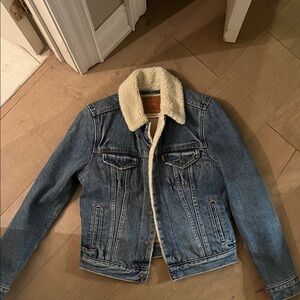 Levi's Denim Jacket with Sherpa Collar